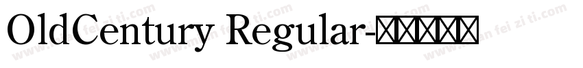 OldCentury Regular字体转换
